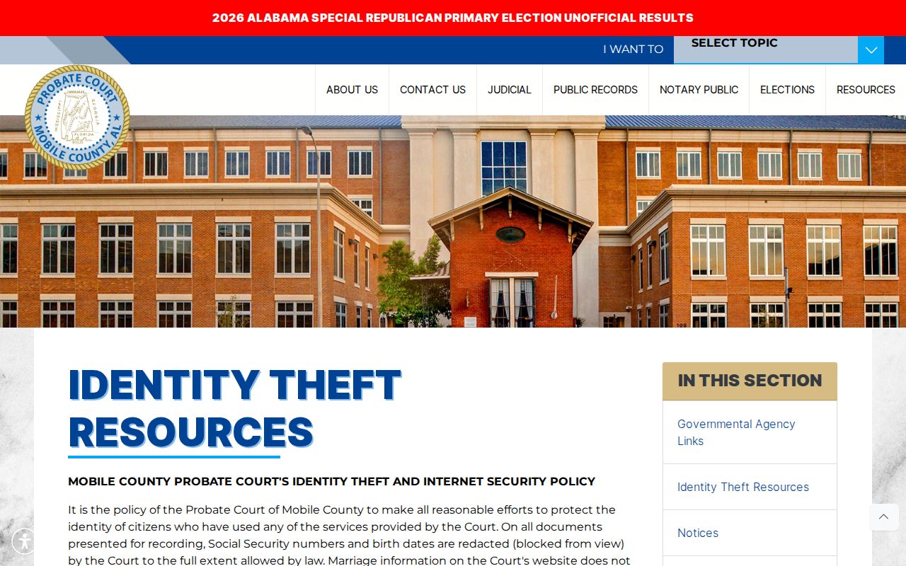 Mobile County neighbors privacy and redaction resource