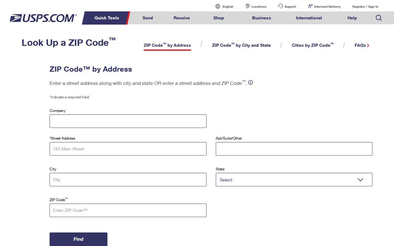 Mobile County ZIP code directory USPS address verification