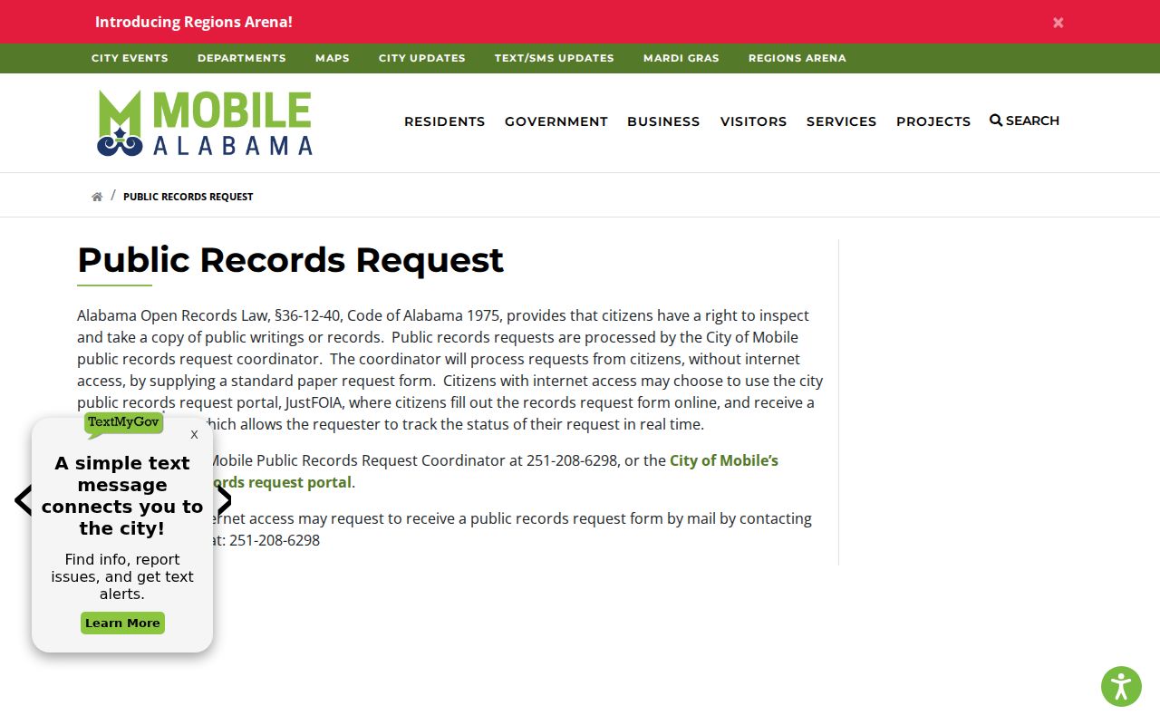 Mobile County ZIP code directory city public records instructions